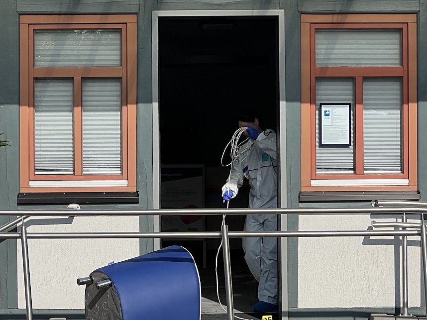 Untersuchungen nach Sprengung eines Geldautomaten in Ebeleben