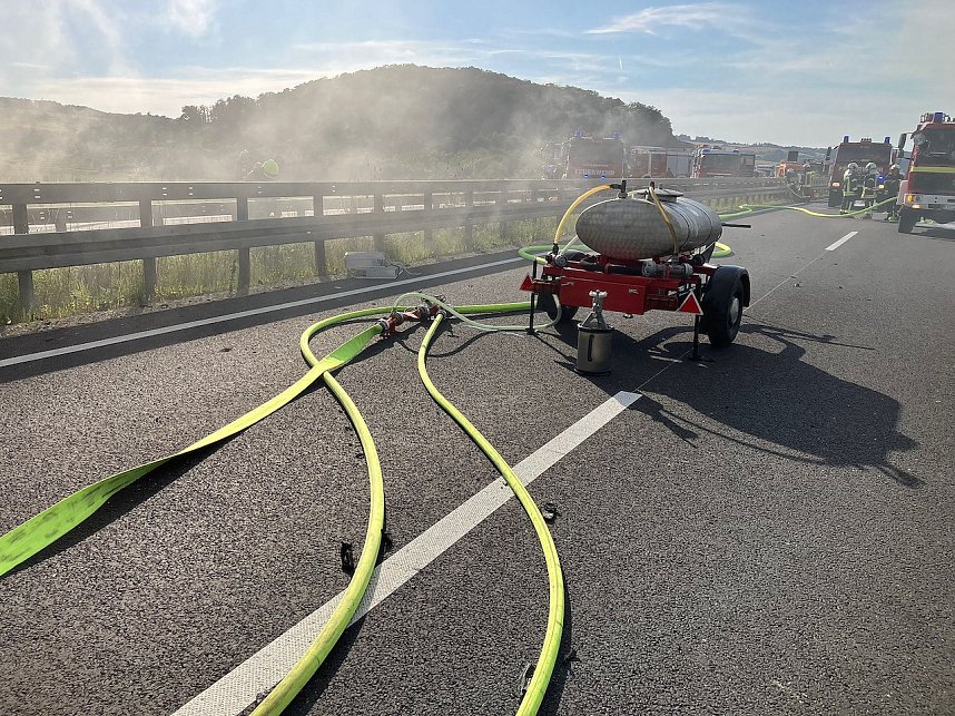 Unfall auf der Autobahn 38 bei Arenshausen