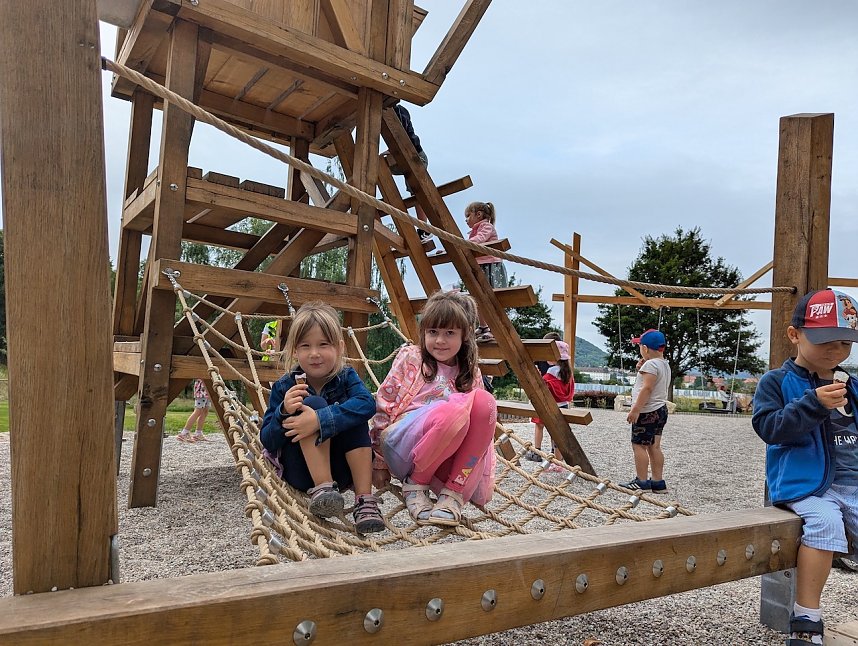 Er&ouml;ffnung des  Bergbau-Spielplatzes im Hasenholz/&Ouml;stertal