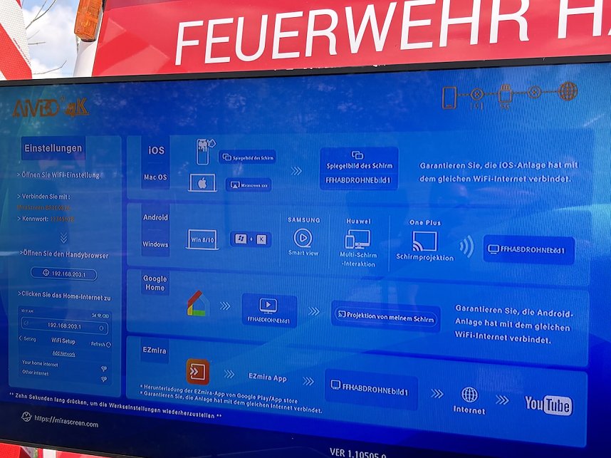Feuerwehr-Drohnen-Einsatz im Kyffh&auml;userland bei einer &Uuml;bung
