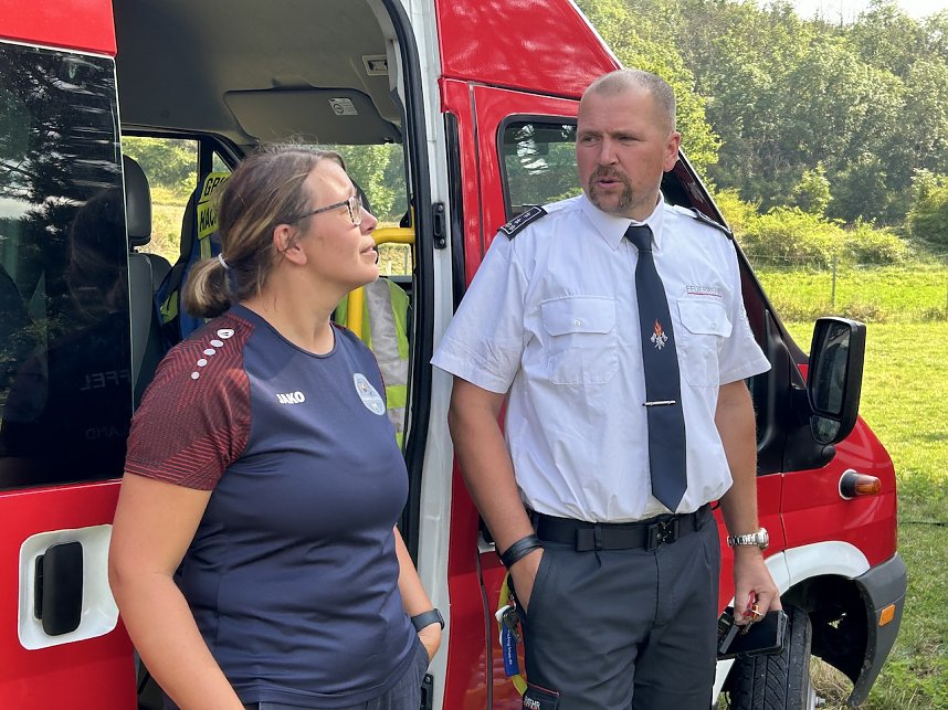 Feuerwehr-Drohnen-Einsatz im Kyffh&auml;userland bei einer &Uuml;bung