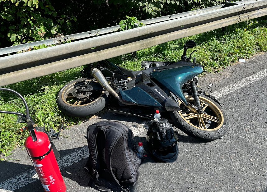 Unfall am Abzweig der B4