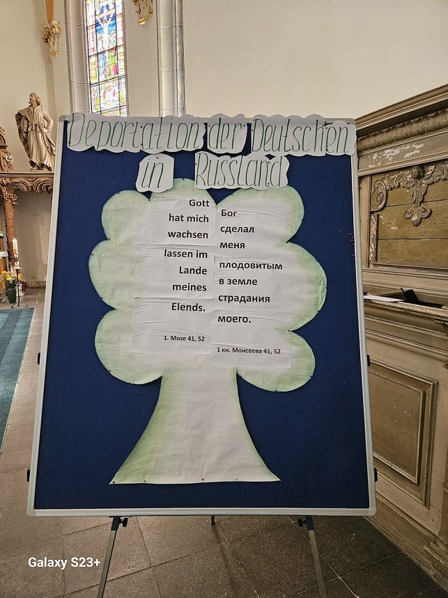 Gedenkgottesdienst der Sp&auml;taussiedler in der Trinitatiskirche in Sondershausen