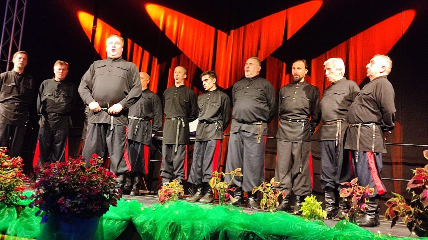 Auftritt der Don Kosaken in der Rotbart Arena in Bad Frankenhausen
