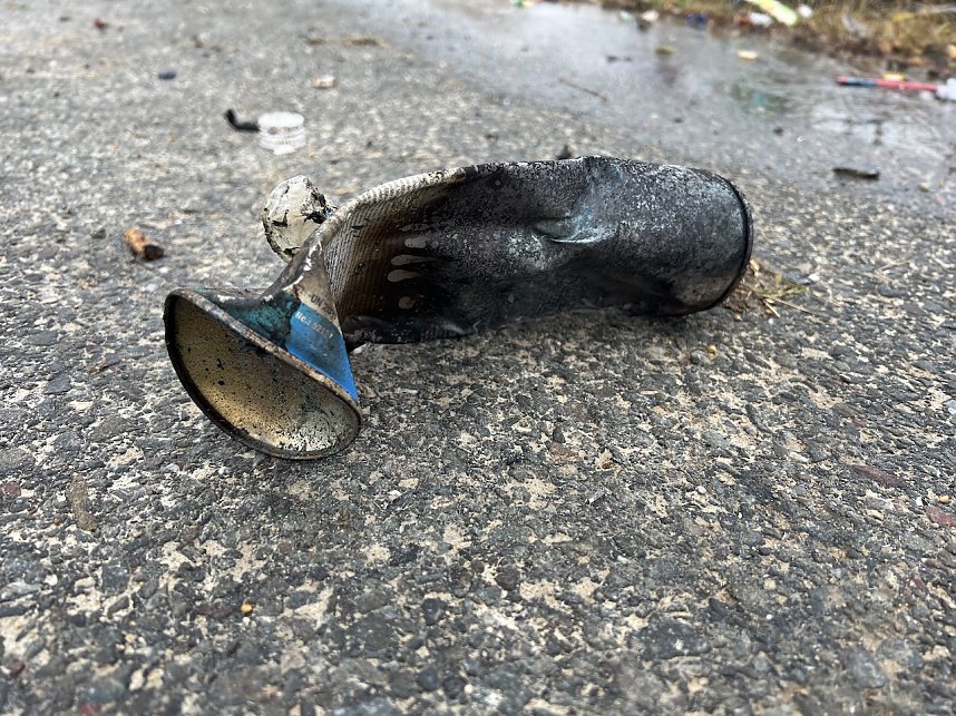 Kunststoffm&uuml;ll entz&uuml;ndete sich zwischen Kleinberndten und Friedrichslohra und musste abgekippt werden