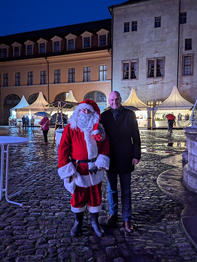 Lichterglanz im Sondersh&auml;user Schlosshof