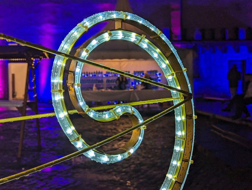 Lichterglanz im Sondersh&auml;user Schlosshof