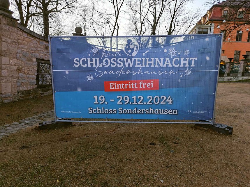 Peter unterwegs auf der Schlossweihnacht in Sondershausen