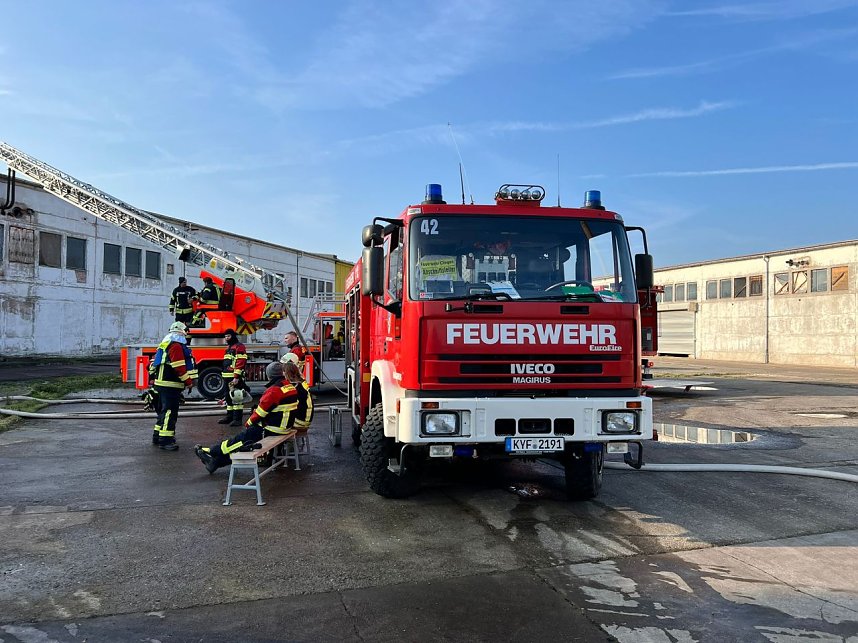 Feuerwehreinsatz in Greu&szlig;en