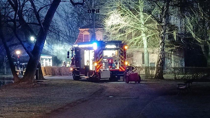 Brand im Schlosspark