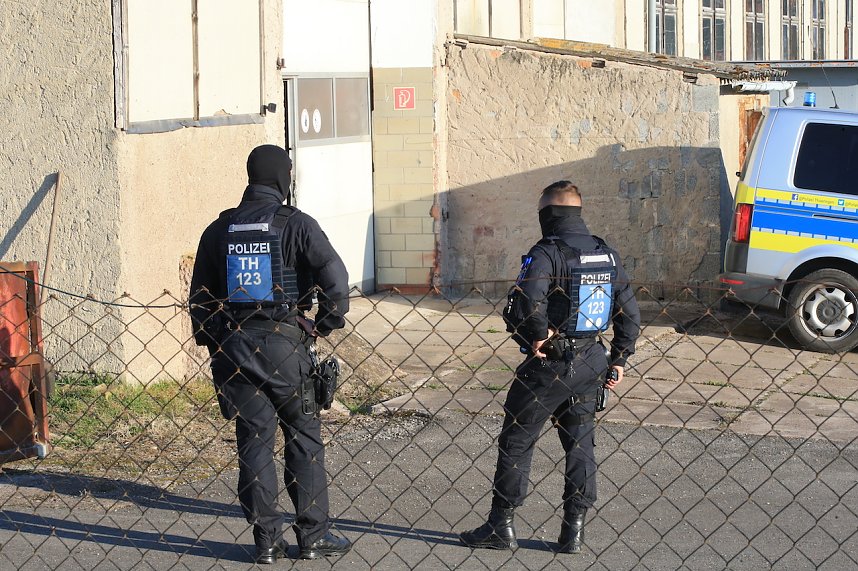 LKA sucht nach Waffen im Kyffh&auml;userkreis 