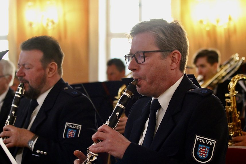 Konzert des Th&uuml;ringer Polizeiorchesters im Achteckhaus in Sondershausen