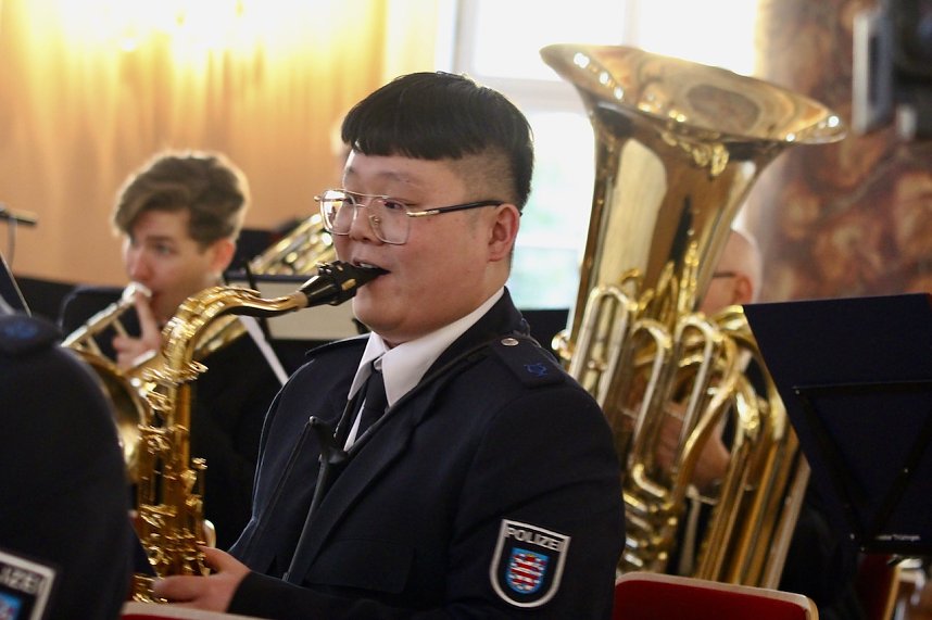 Konzert des Th&uuml;ringer Polizeiorchesters im Achteckhaus in Sondershausen