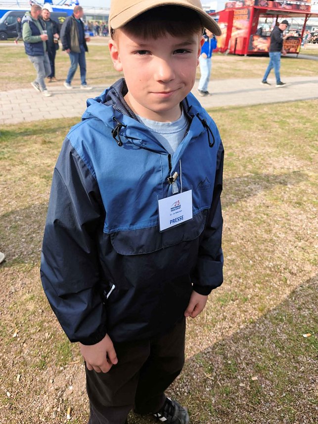 Peter Blei auf der Motorradmesse Erfurt