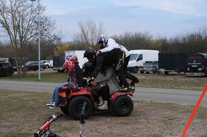 Peter Blei auf der Motorradmesse Erfurt