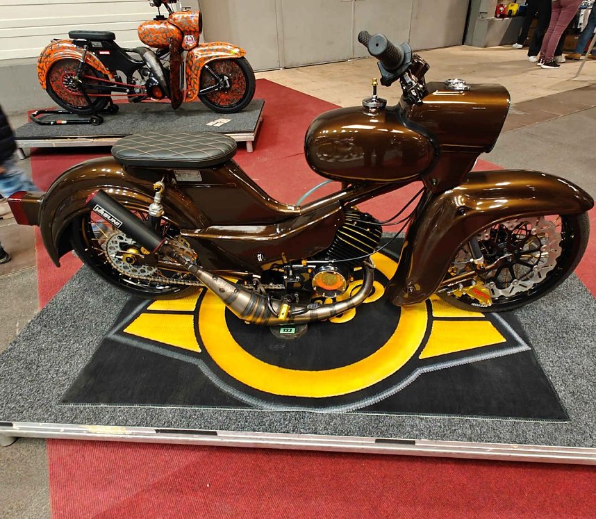 Peter Blei auf der Motorradmesse Erfurt