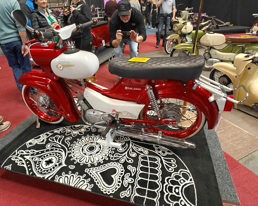 Peter Blei auf der Motorradmesse Erfurt