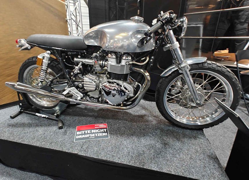 Peter Blei auf der Motorradmesse Erfurt