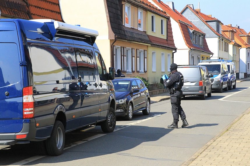 Hausdurchsuchung in der Fichtestra&szlig;e in Nordhausen