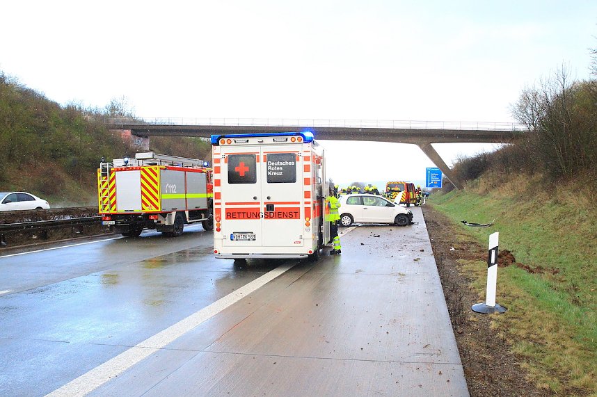 Unfall auf der A38 heute Nachmittag