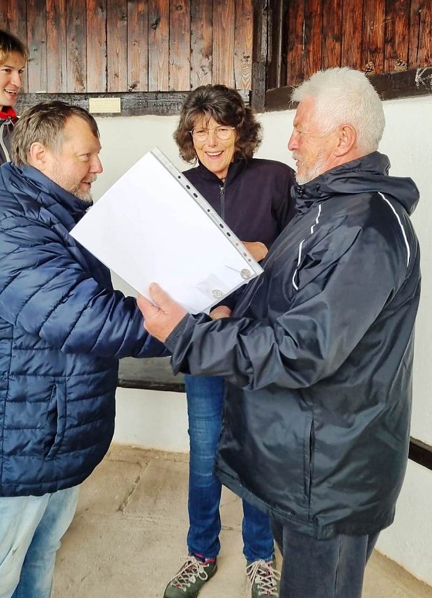 Peter Ke&szlig;ler (li.); Frau Jedicke (Mitte) und Peter M&ouml;bius (re.)