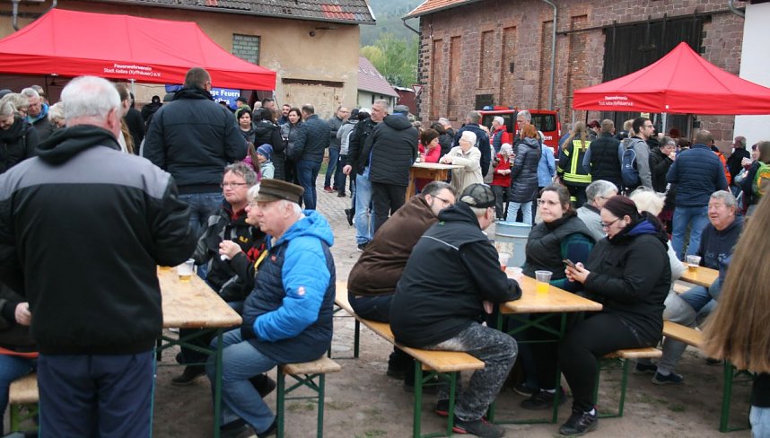 Osterfeuer in Kelbra