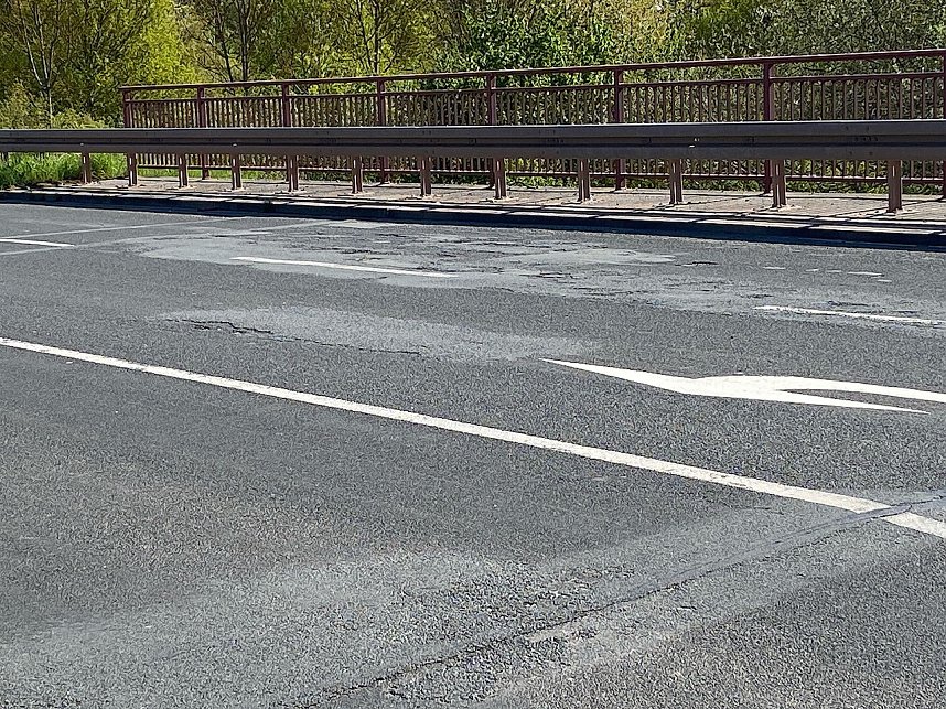 Schlechter Zustand der Martin-Andersen-Nex&ouml; Stra&szlig;e