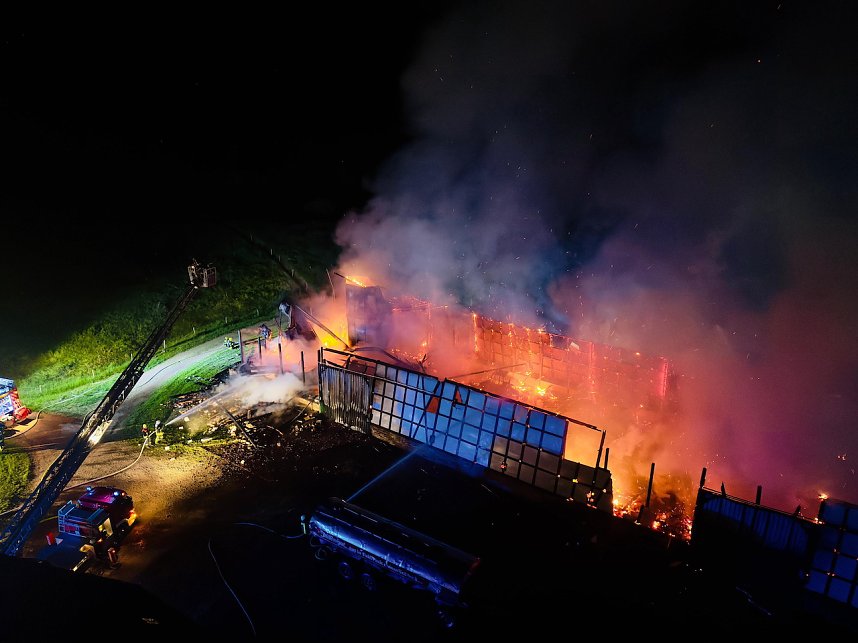 Brand in der Nacht 
