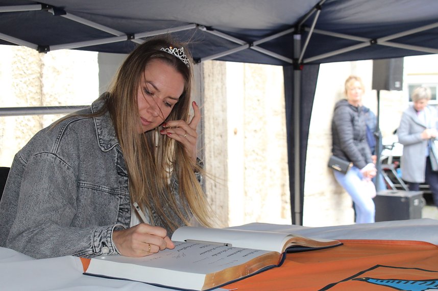 Empfang der Europacup-Siegerinnen in Bad Langensalza