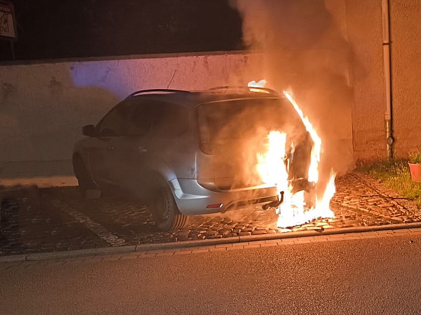 PKW-Brand in Heldrungen