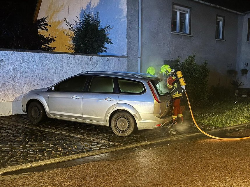 PKW-Brand in Heldrungen