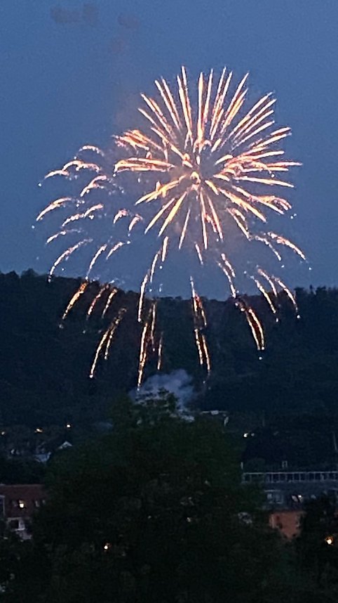 Feuerwerk zum Abschluss der Festwoche in Sondershausen