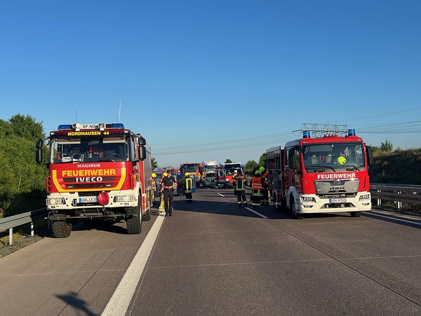 Schwerer Unfall auf der A38