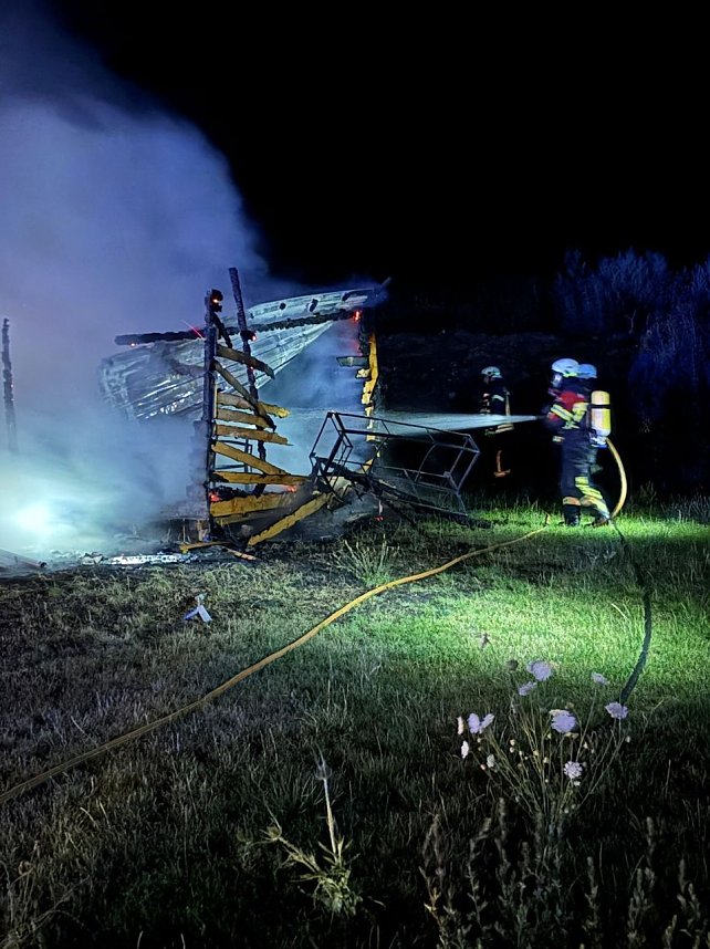 Laubenbrand in Allmenhausen