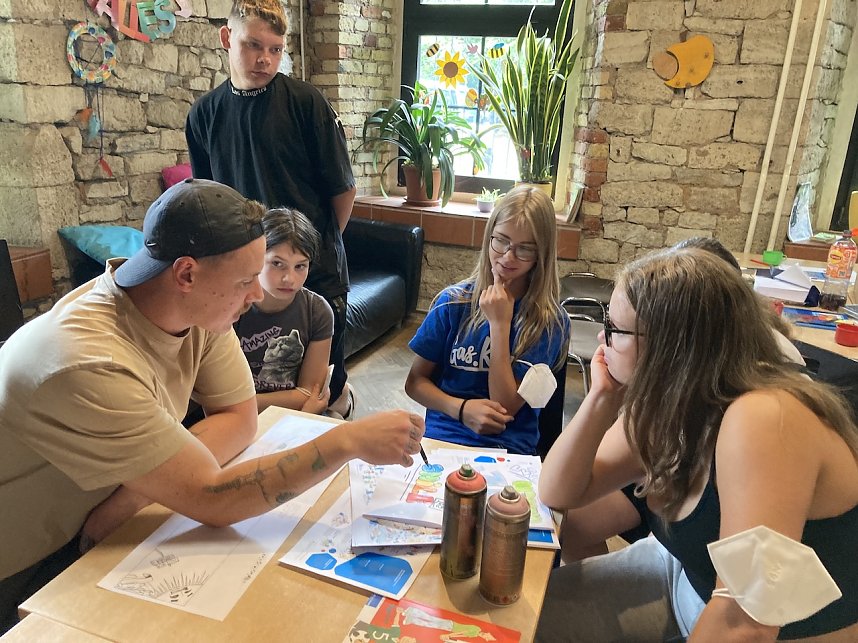 Graffitiprojekt im JuST in Sondershausen