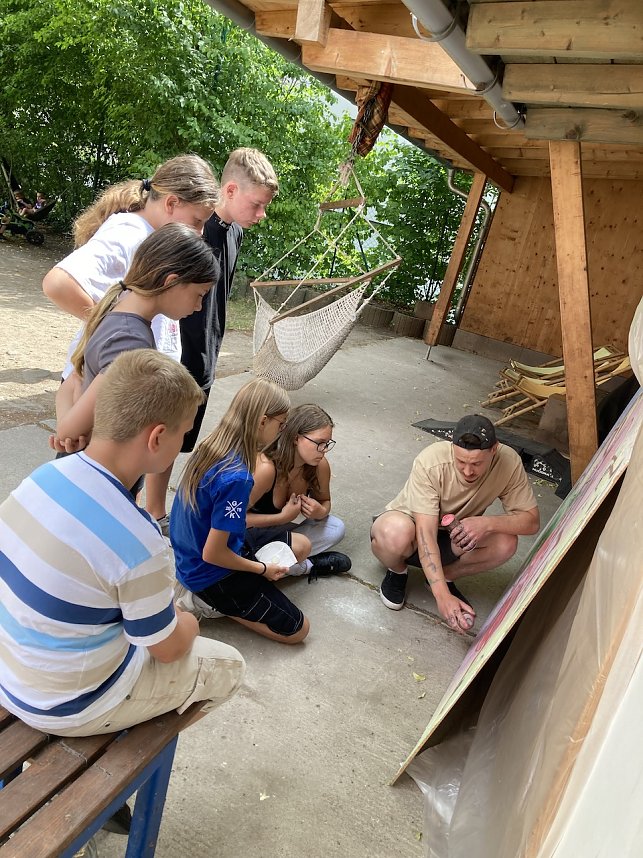 Graffitiprojekt im JuST in Sondershausen