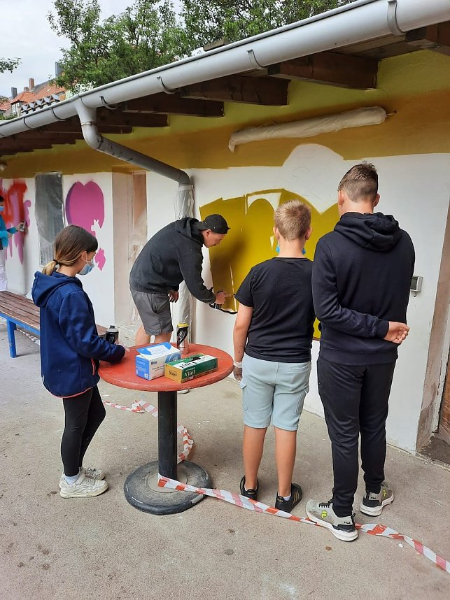 Graffitiprojekt im JuST in Sondershausen