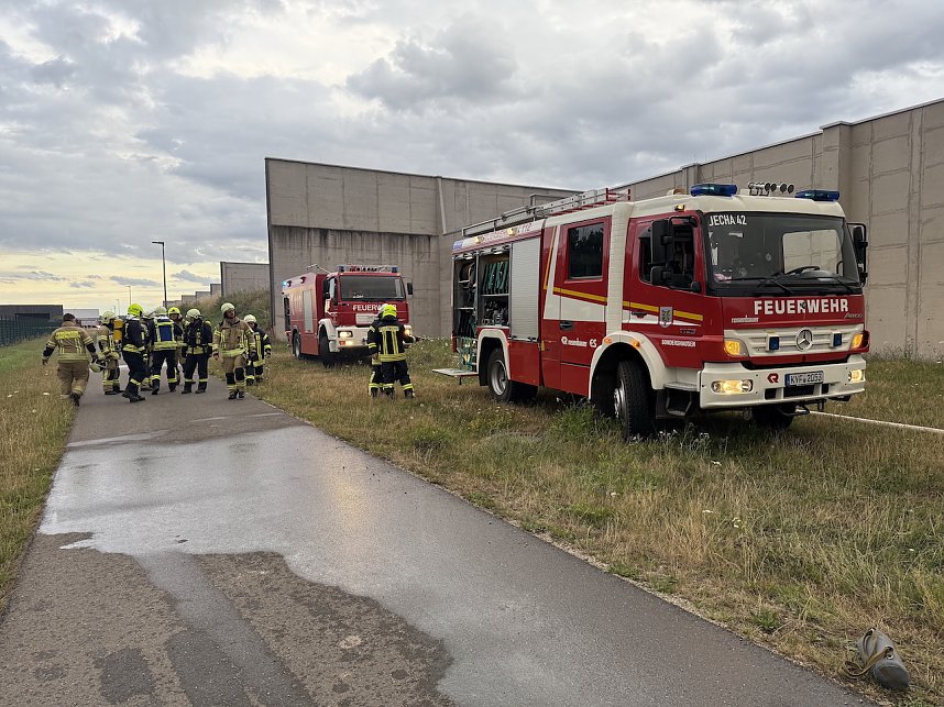 Brand in der Schie&szlig;anlage