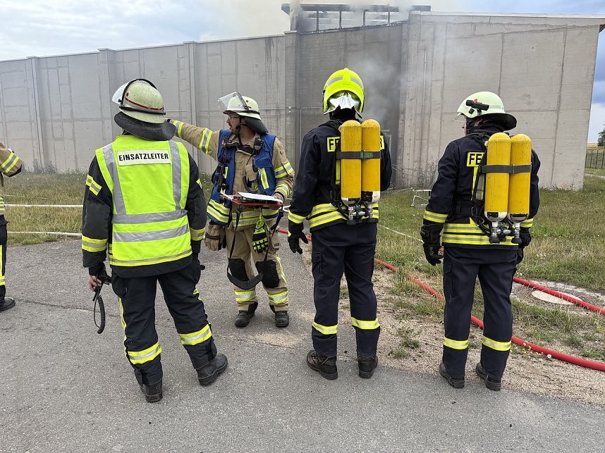 Brand in der Schie&szlig;anlage