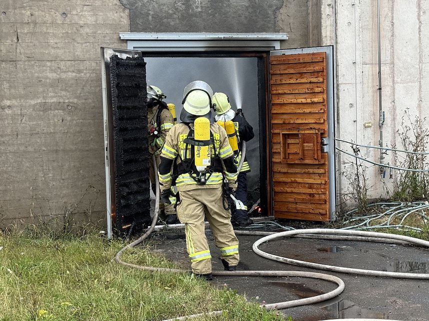 Brand in der Schie&szlig;anlage