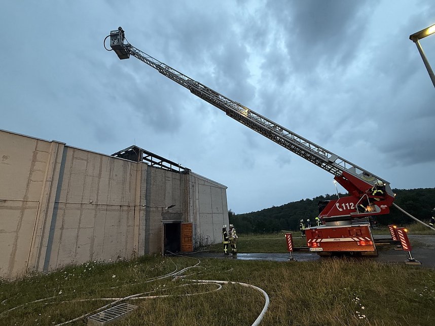 Brand in der Schie&szlig;anlage