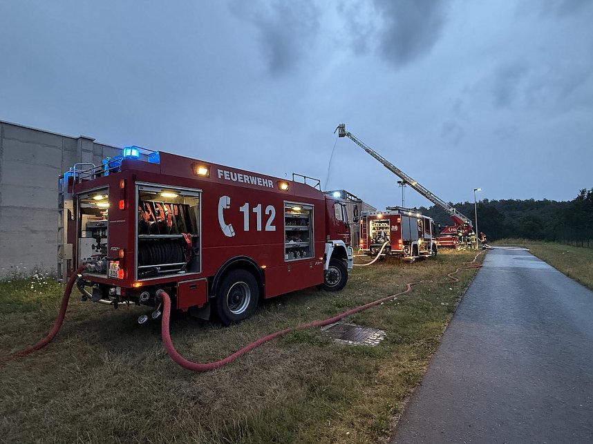 Brand in der Schie&szlig;anlage