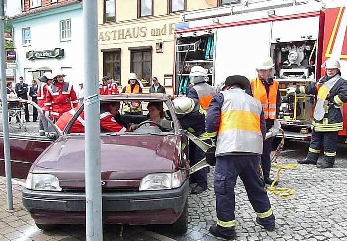 Rettungsarbeiten vor Ort
