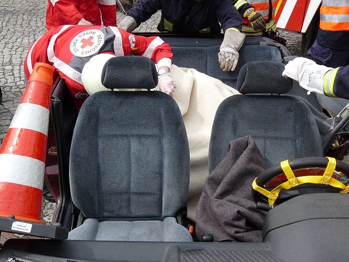 Rettungsarbeiten vor Ort