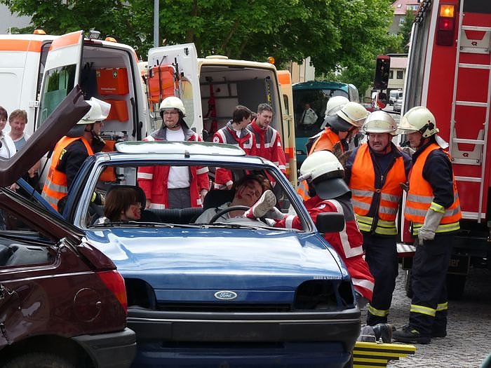 Rettungsarbeiten vor Ort
