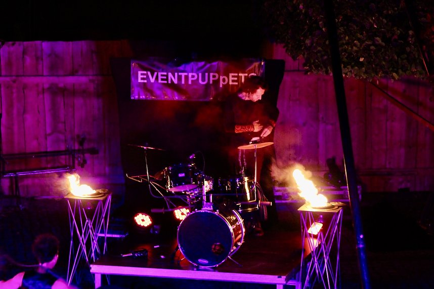 Spektakul&auml;re Feuershow von "EVENTPUPPETS" beim Mittelalterstadtfest in Bad Langensalza