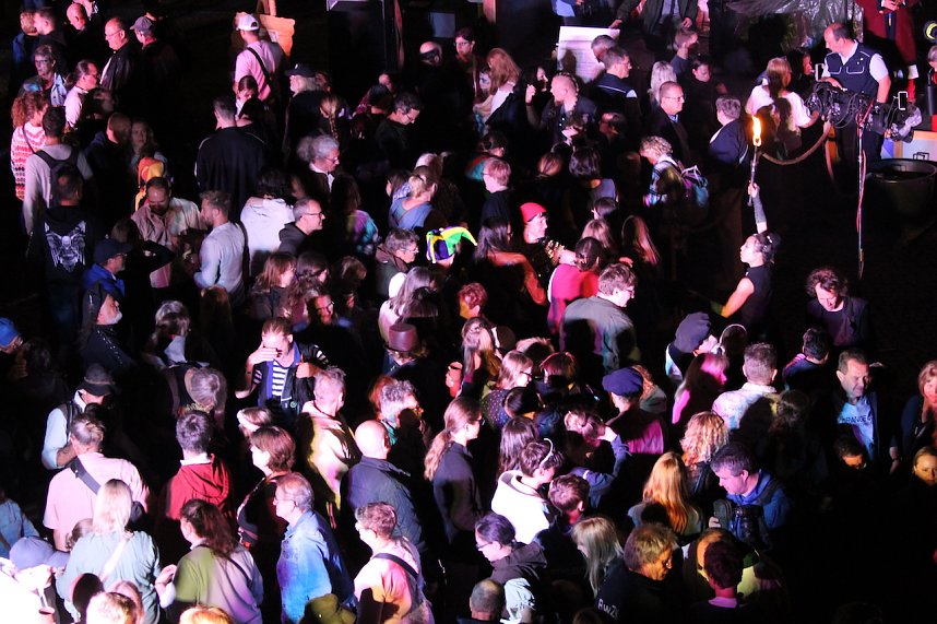 Spektakul&auml;re Feuershow von "EVENTPUPPETS" beim Mittelalterstadtfest in Bad Langensalza