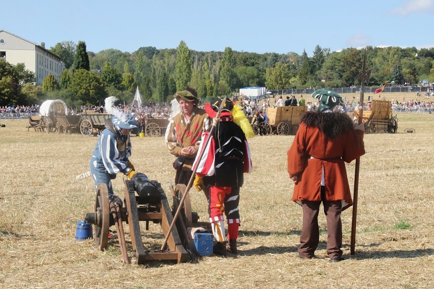 Nachstellung der Bauernschlacht bei Bad Frankenhausen