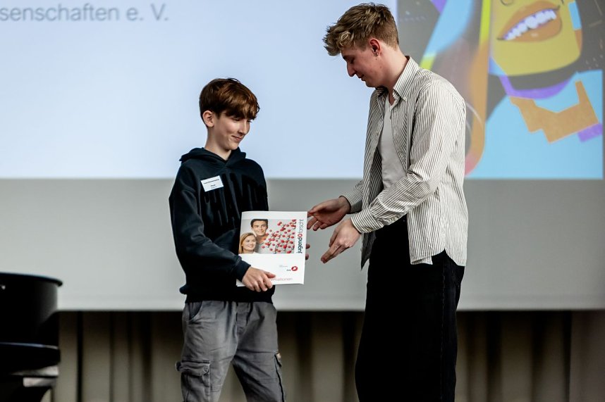 Jugend forscht im Audimax der Hochschule Nordhausen. 