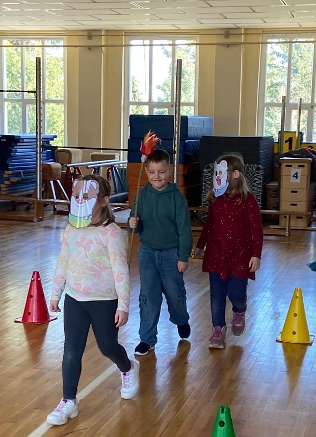 Winterspiele im Hort in Udersleben.